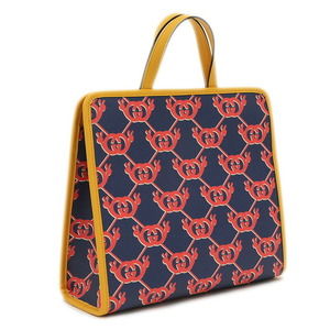 Gucci Blue Bag Navy Yellow Tote